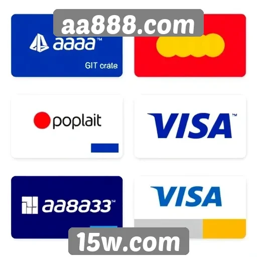 Opções de pagamento disponíveis no aa888.com