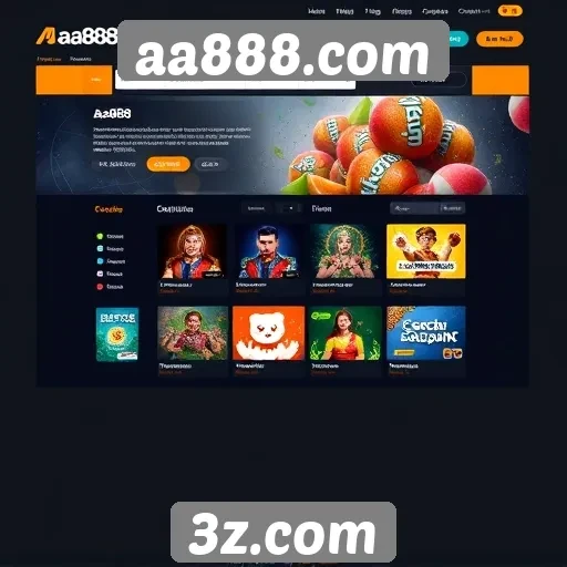 Interface do usuário do aa888.com é intuitiva e moderna